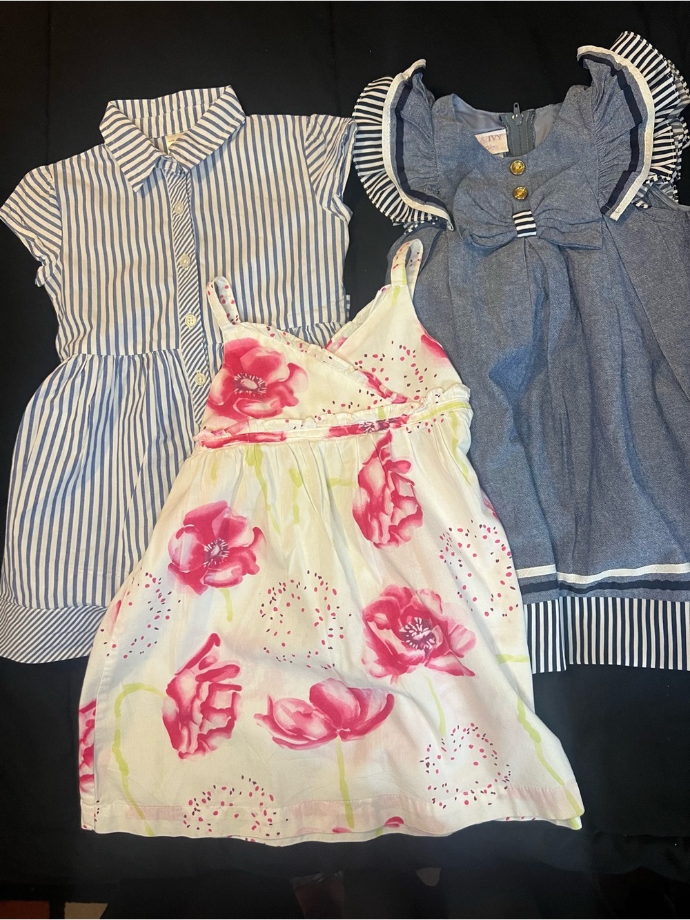 Bundle (3) Toddler Girls Iris & Ivy, Carter's, and Park Bench Dresses